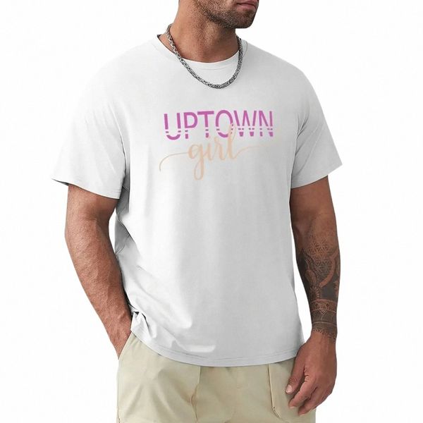 Uptown Girl T-Shirt Blanks Animal Prinfor Boys Roupas estéticas Camisetas simples Homens U9hJ #