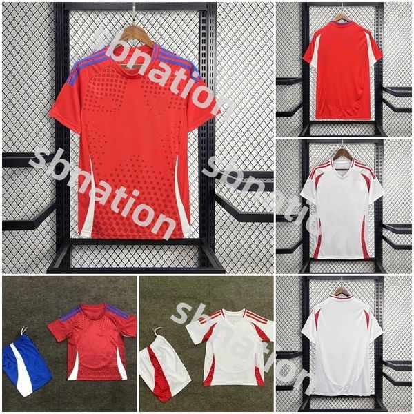 Chile 2024 Fußballtrikot ALEXIS VIDAL Kinderset 2025 Nationalmannschaft Fußballtrikot Heim Auswärts Komplettset Herren Camiseta 2024 Copa America ZAMORANO ISLA CH.T-Shirt