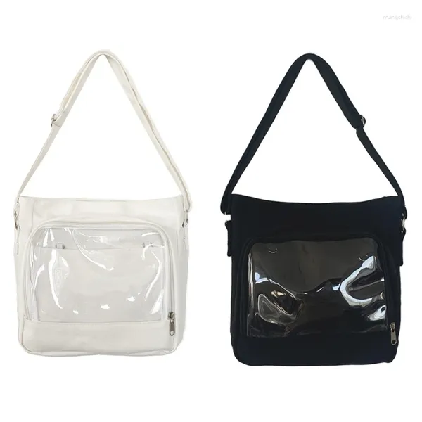 Omuz çantaları ita çanta üniforma seyahat crossbody clear