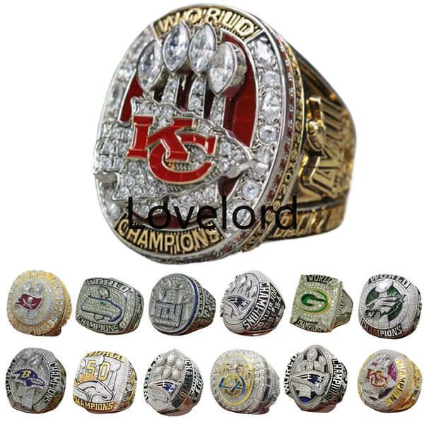 Designer Super Bowl Championship Ring Set Luxus 14K Gold KC Team Champions Ringe für Männer Frauen Diamond Sport Jewelrys