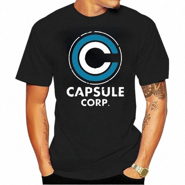 Neue Lustige Kapsel Corp Drucken Tees Mann Kurzhülse Cott Lose Atmungsaktive Grafik T Shirts Casual Streetwear Tops Männer Kleidung u64F #