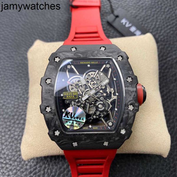 Механические часы Richarsmill, потрясающие горячие продажи, наручные часы Kv Factory Rms35-02 Rakish Luxury Hd