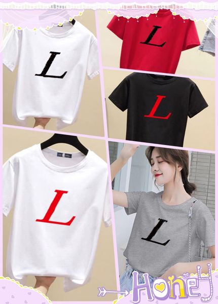 T-shirt femminile di design, maglietta una coppia unisex, maglietta a maniche corta in cotone alla moda, maglietta stampata di maglietta da donna hip-hop, top-shirt di marca casual estiva