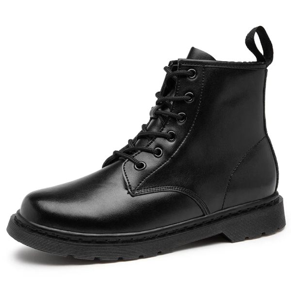 Botas 2020 New Men Boots Inverno Casual Sapatos Moda Botas de couro Homem Botas de borracha de alta qualidade Passando Botas Hombre de Botas