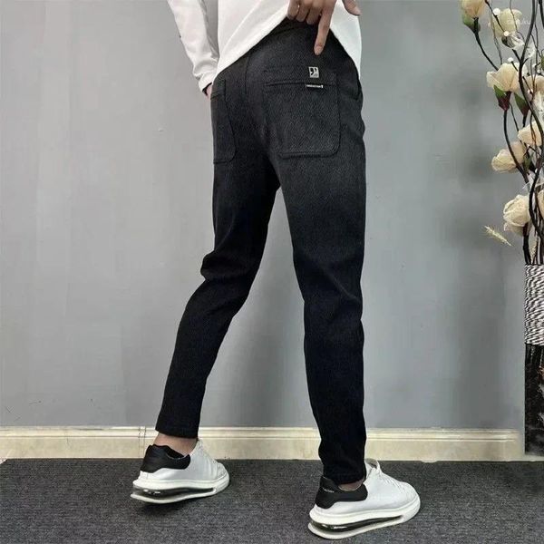 Männer Hosen Koreanische Luxus Golf Tragen 2024 Frühling Casual Kleidung Männer Mode Elastische Gürtel Jeans Liefert