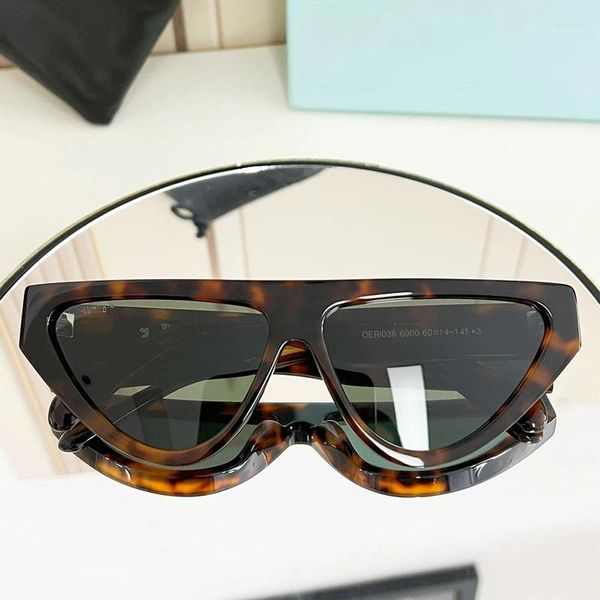 Sonnenbrille Mode Männer Dicke Acetat Quadrat Brillen Designer OFF Marke Original Handgemachte Gläser Frauen UV400