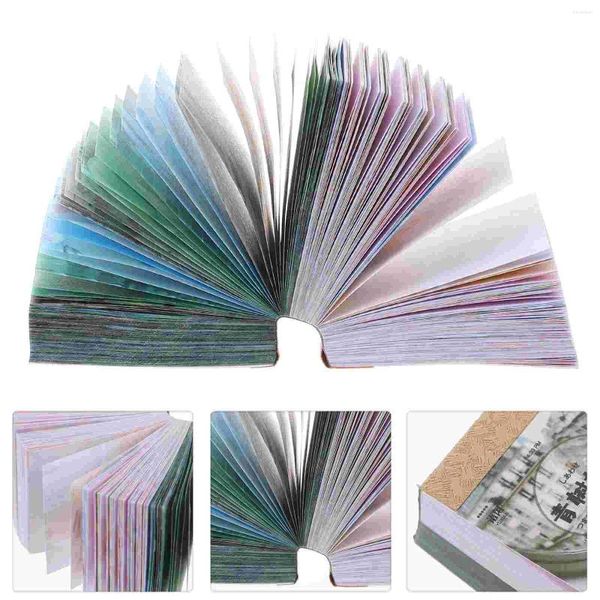 Garrafas de armazenamento 5/1/2 pçs vintage ins diy scrapbooking materiais retro etiqueta de papel pequenos livros para diário caderno diário decoração