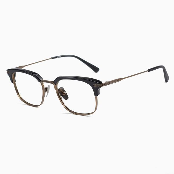 Das DITA Plate-Brillengestell des gleichen Modells 2080 Business Face aus reinem Titan kann mit einer Myopie-Box-Augenbrauenbrille kombiniert werden