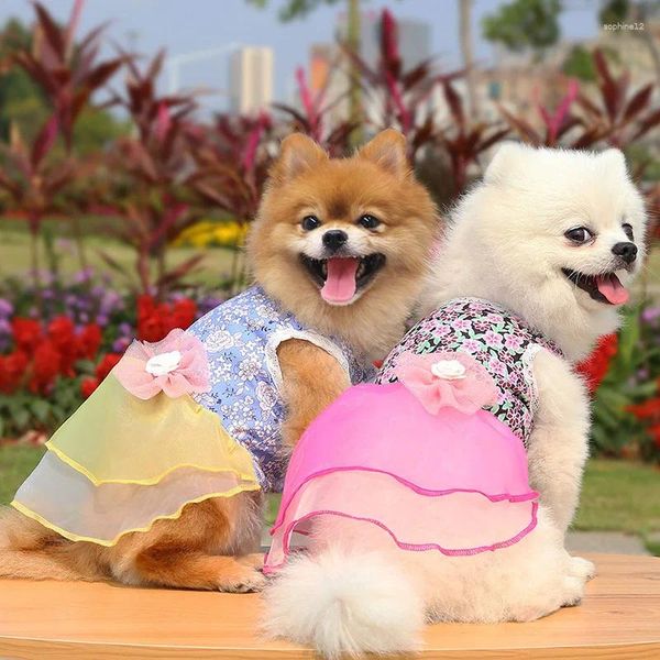 Abbigliamento per cani abiti da ragazza per piccoli abbonati di compleanno para perritas abiti da sposa abiti per cani animali domestici