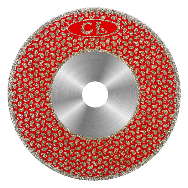 Zaagbladen 150mm galvanizado disco de corte diamante roda moagem lâmina serra ambos os lados galvanizado para mármore granito telha fibra vidro