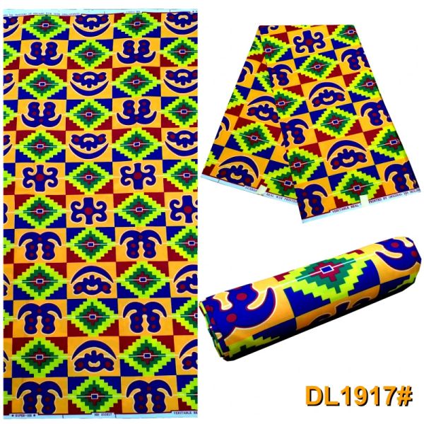 Zubehör Kente-Stoffe 6 Yards Ankara Afrikanischer Wachsdrucke Großhandel Afrikanischer Druck 100 % Polyester Afrikanischer Wachsstoff für Kleid S2060217