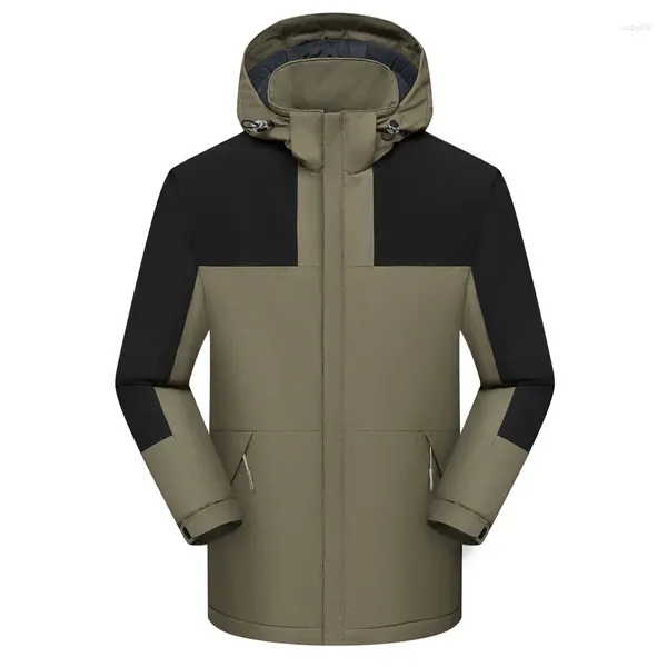 Мужские куртки осень-зима плюс бархатные утолщенные уличные куртки пара лыжная альпинистская одежда мужчины женщины свободные повседневные с капюшоном