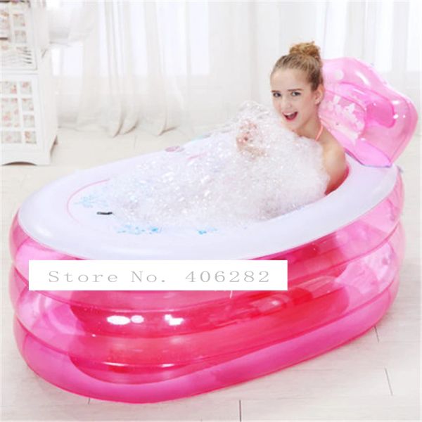 Vasche da bagno YR13075 vasca da bagno portatile per adulti vasca da bagno gonfiabile in plastica per adulti gonfiabile pieghevole inflavel SPA 130 * 75 * 70 cm