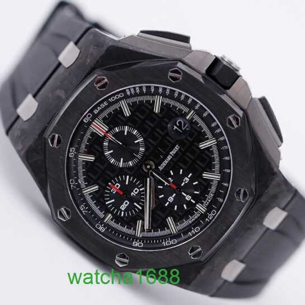 Moissanite AP Orologio da polso Royal Oak Offshore 26400AU Orologio da uomo Anello in ceramica nera Forgiato carbonio Macchinari automatici Orologio sportivo svizzero Orologio di fama mondiale