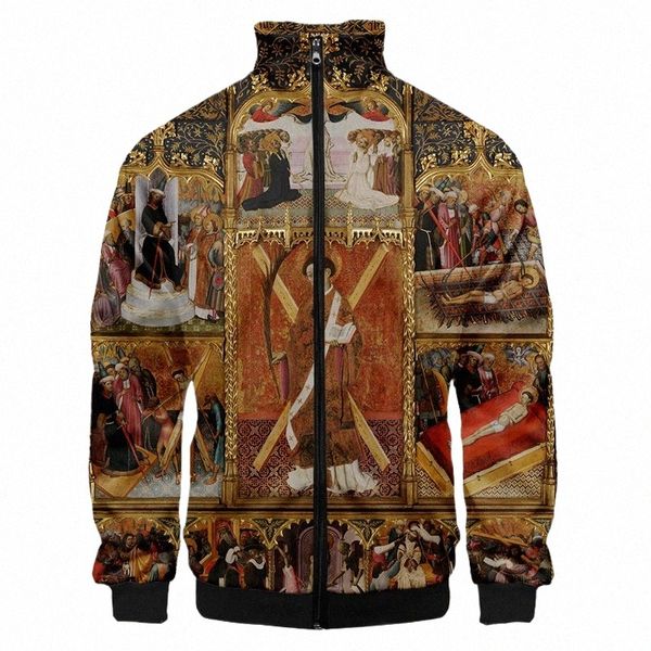 dunhuang barocco di lusso murale 3D stampa completa del corpo inverno maschile giacca da uomo vestire streetwear coppia manica intera plus size zip up f2fr #