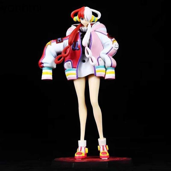 Anime Manga 24 cm Anime ONE PIECE FILM ROSSO Figure Uta Action Figure ShanksDaughter Il cantante del mondo Uta Modello PVC Giocattoli da collezione 24329