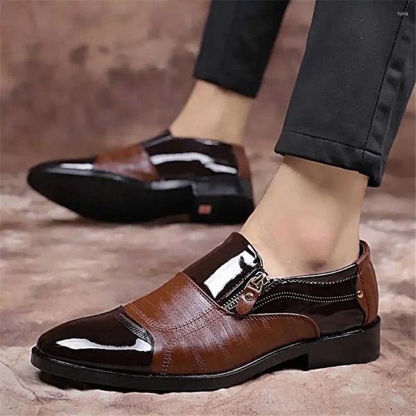 Kleid Schuhe Schlüsselhöhe Formelle Schwarz-Weiß-Herren-Absätze Offiziell für Sneakers Sport Sapa Super Sale