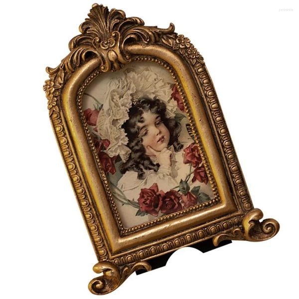 Frames Po Frame Table Decor Desk Retro Picture Props Resin Small Lovers Vintage