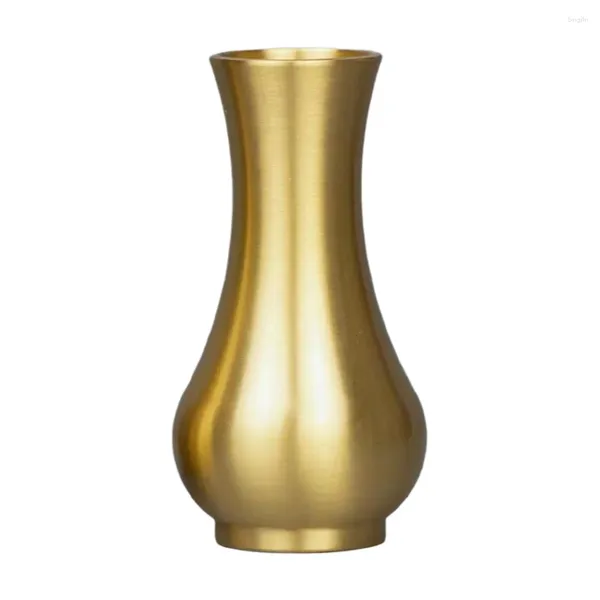 Vasi Vaso in ottone Ornamento da tavolo Tavolo Disposizione dei fiori Contenitore Arredamento per ufficio