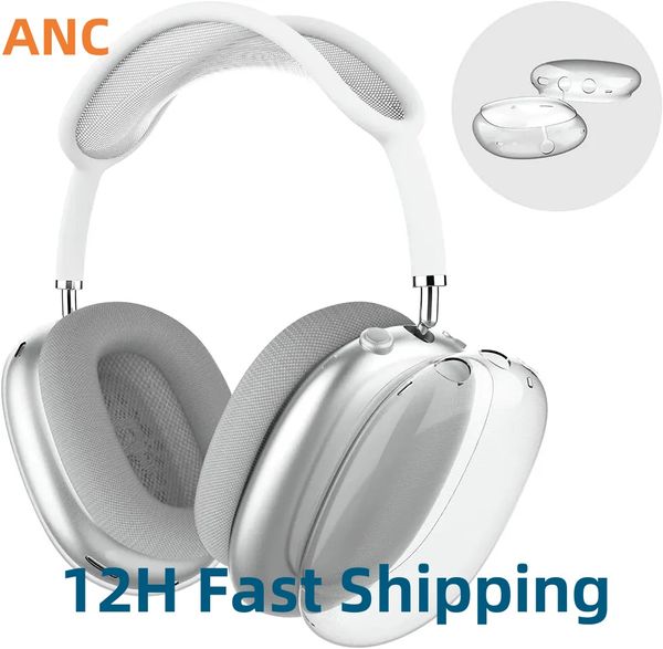 Clear CAES für maxe Bluetooth -Ohrhörer -Kopfhörerzubehör transparent TPU Solid wasserdichte Schutzhülle Airpod Maxs Kopfhörer Headphones Headphones Headphones Hülle