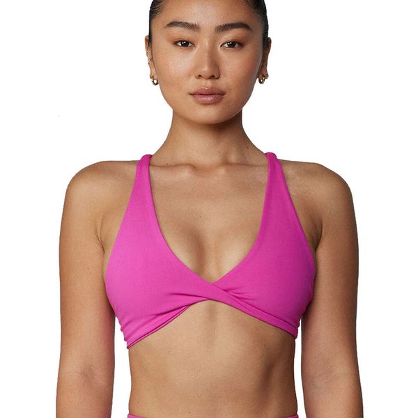 Lu Align Stretchy Stylish Tanks Supportive Mulheres Soft Comfort Twist Active Bra Sexy Gym Fitness Outdoor Cycling Sports Running Yoga Bra Lemon Sports 2024