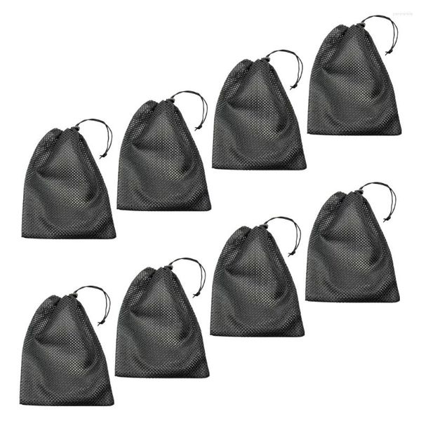 Мешки для стирки, 8 шт., сетчатая сумка для хранения на шнурке, сетка для баскетбола, спортивный мешок