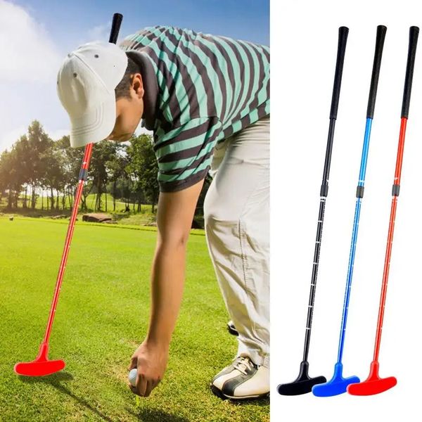Verstellbarer Golf-Putter für Männer und Kinder, Rechts-Linkshänder, Zwei-Wege-Minigolfschläger, Edelstahl-Golf-Trainingsputter-Zubehör, 240312