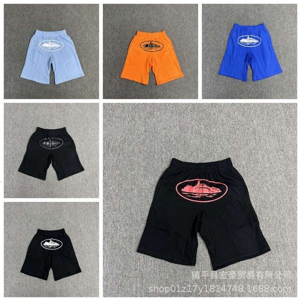 23 novos shorts soltos marca de moda masculina e feminina verão americano hip hop high street lazer esportes capris meados calças