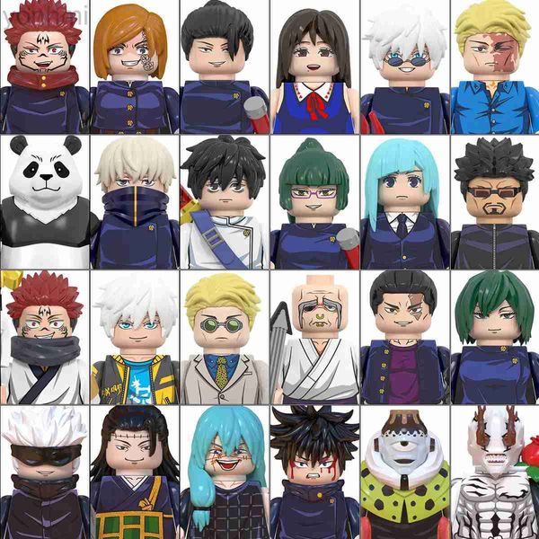 Anime Manga Jujutsu Kaisen Building Blocks Itadori Yuji Gojo Satoru Ryomen Sukuna Mini Action Figure Accessori Regalo di Natale per i bambini 24329