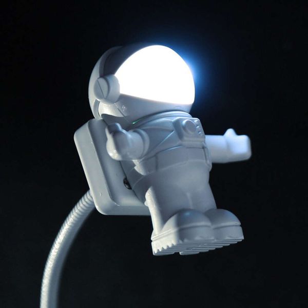 Lampada da scrivania per camera di protezione notturna degli occhi USB flessibile con luci a LED per astronauta per luce di lettura per notebook regolabile per PC portatile