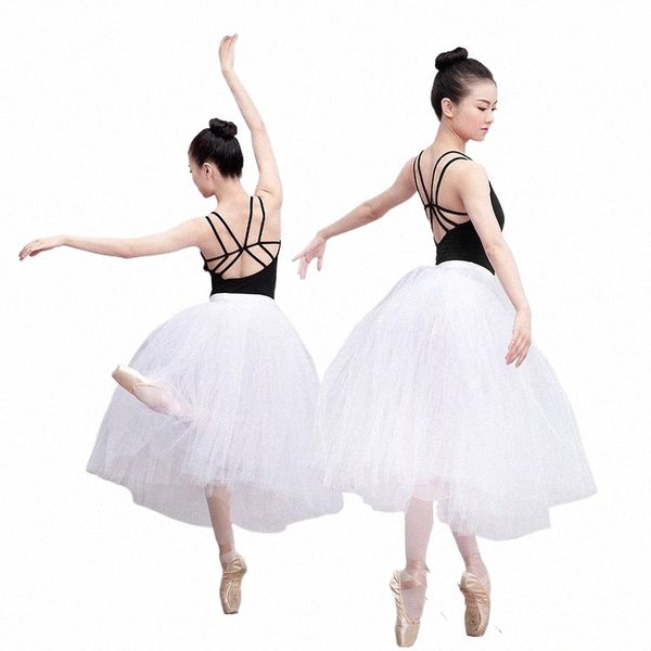 LG Ballet Tutu Branco Bailarina Tutus Mulheres Lyrical Tulle Ballet Saia Com Cuecas O13z #