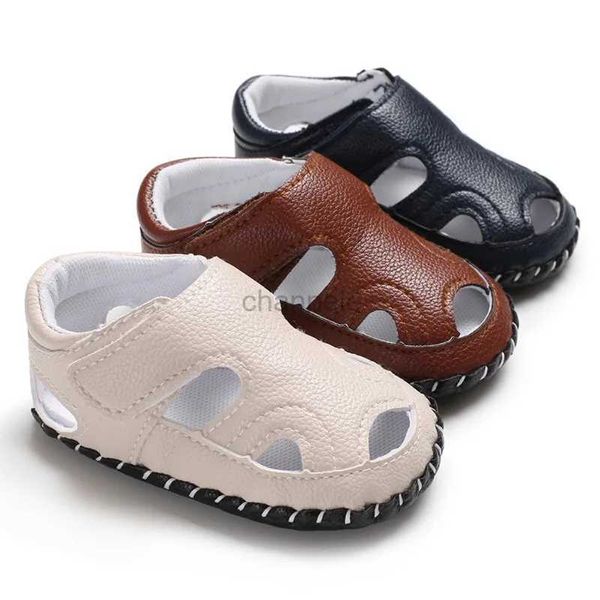 Sandálias 2020 bebê recém-nascido menino menina sandálias sola macia sapatos criança sandálias de couro prewalker verão sapatos de bebê 0-18m 240329