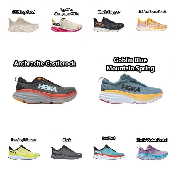 bambini bambino Big Kid One Bondi 8 scarpe da corsa piattaforma sneakers Clifton 9 Shifting Sand Egg Wine Champagne Bianco Nero Rame Harbour scarpe da ginnastica Runners Taglia 3Y 4Y 5Y