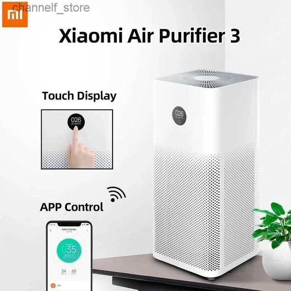Luftreiniger Neuer Xiaomi-Luftreiniger 3 Formaldehydreiniger Automatischer Haushaltslufterfrischer Rauchmelder Hepa-Filteranwendung FernbedienungY240329