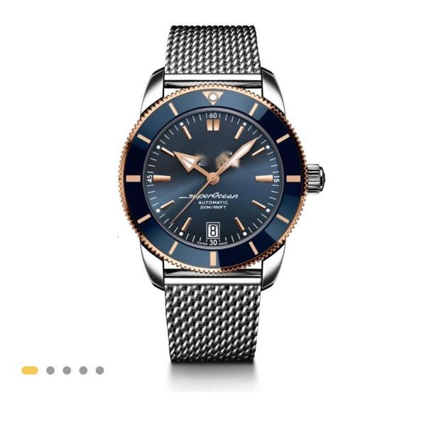 мужские часы дизайнерские суперокеанские часы 5А высококачественный кварцевый механизм UHR ремешок из нержавеющей стали Дата Montre Breit luxe с коробкой для часов F6VV