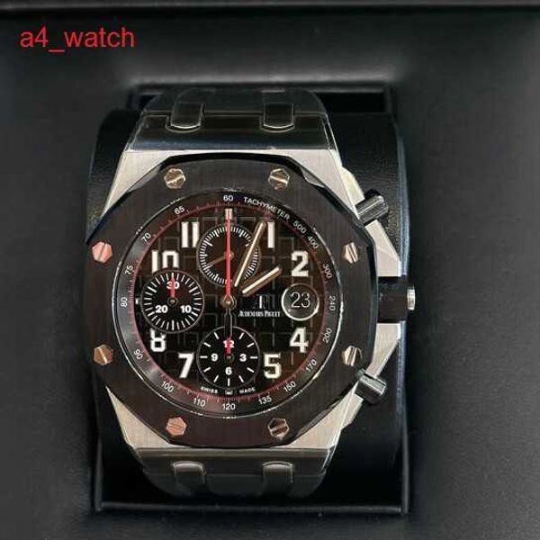 Наручные часы Celebrity AP Royal Oak Offshore Series 26470SO Прецизионное стальное керамическое кольцо Вампир Мужские часы для хронометража Мода Досуг Бизнес Спортивная техника Часы