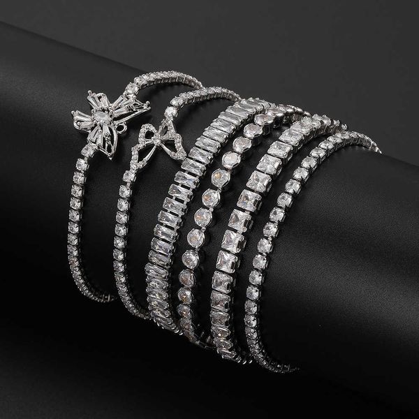 Pulseira de zircão pulseira de prata de alta qualidade Instagram nova pulseira EOJP