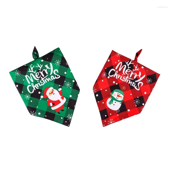 Cão vestuário natal cães babador saliva toalha pet colar cachecol para gato animais de estimação decoração de natal