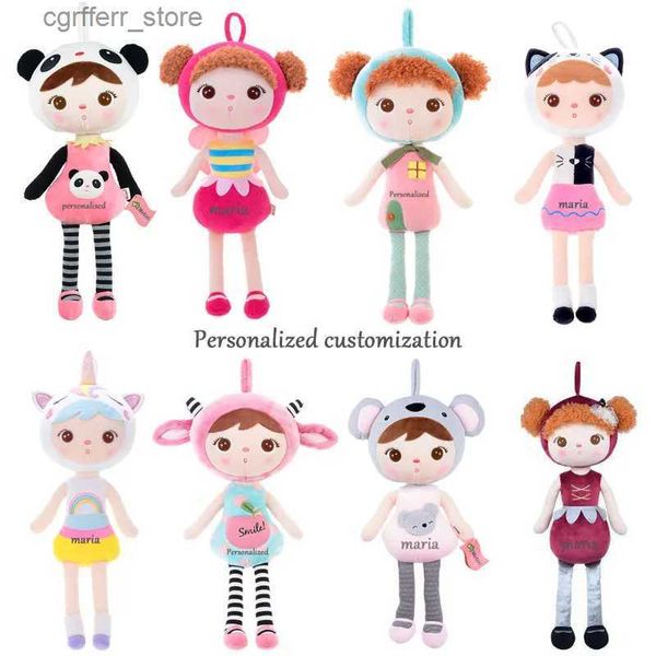 Animali di peluche imbottiti Nuovo Cartoon Metoo Original Fumetto Animali di peluche Soft Plush per bambini Regali personalizzati Name personalizzato personalizzato240327