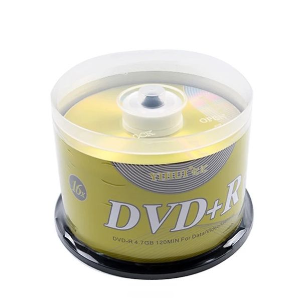 50 unidades de dvd em branco dvdr cd disco 47gb 16x bluray escrever uma vez armazenamento de dados discos vazios mídia gravável compacto 240326