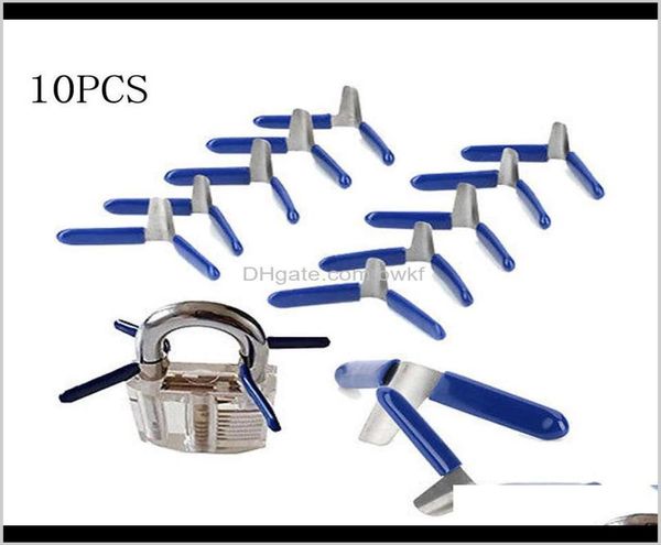 Haken Schienen Lagerung Housekeeping Organisation Garten Drop Lieferung 2021 10 Stück Vorhängeschloss Shim Picks Pick Aessories Set Lock Home Lo1179995