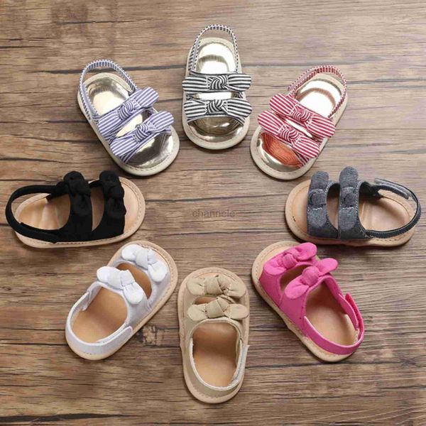 Sandalen für Babys, Mädchen und Jungen, hochwertige, weiche, rutschfeste Gummisohle, Sommer-Outdoor-Schuhe für Kleinkinder, Lauflernschuhe 0–12 Monate, 240329