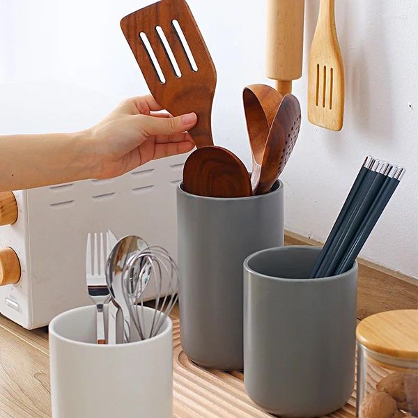 Küche Lagerung Ins Japanische Keramik Besteck Container Utensilien Halter Besteck Leute Messer Löffel Organizer Box Zubehör