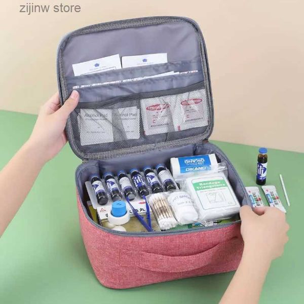 Altro Organizzazione per l'immagazzinamento domestico Borsa per medicinali Casa Famiglia Kit di pronto soccorso Organizzatore per medicinali di grande capacità Borsa per la conservazione di viaggi Sopravvivenza Emergenza Vuoto portatile Y240