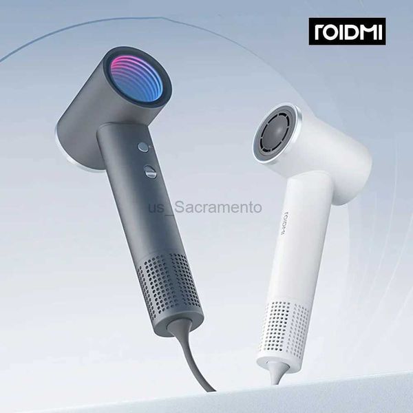 Saç kurutucular Roidmi Miro Saç Kurutma makinesi Uygun fiyatlı yüksek hızlı 67m/s Hızlı hava akışı Düşük gürültü akıllı sıcaklık kontrolü 20 milyon negatif iyon 240329