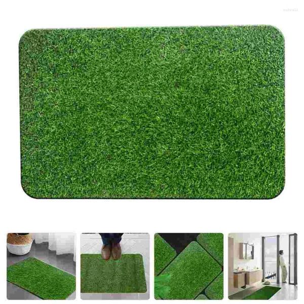 Tappeti tappeti artificiali tappetino per porte della casa decorazione verde finta erba da facciata tappeti tappeti da esterno materassini di plastica benvenuto