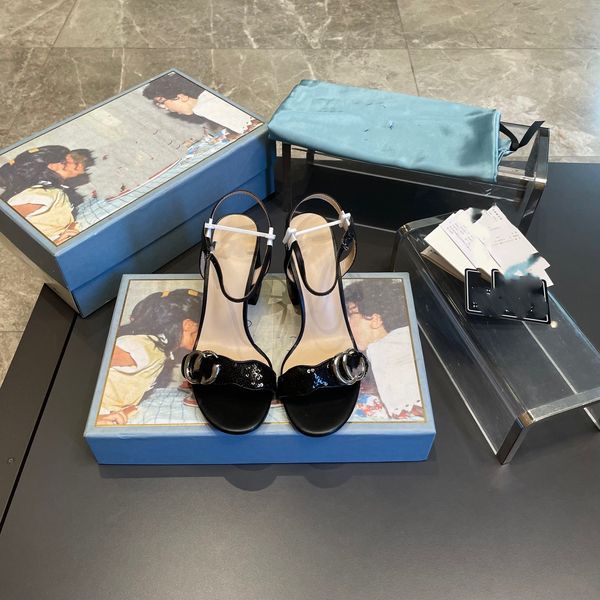Pantofole moda Donna Ciabatte floreali Sandali Flat Platform Slide con scatola fe32