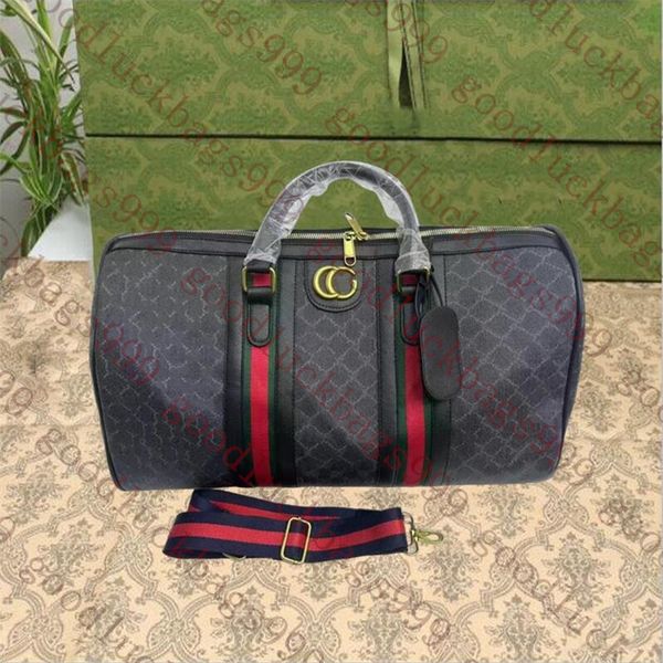 Alta Qualidade Designer Sacos de Viagem G Canvas Bolsas De Couro Grande Capacidade Holdall Carry On Bagagens Duffel Bags Luxo Homens Mulheres Bagagem Totes Sacos de Ombro