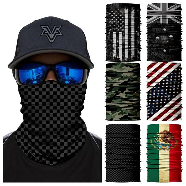 Bandane Visiera Donna Bandana Sciarpa Ciclismo Maschera da pesca Sciarpe Bike Scaldacollo Ghetta Tubo Ciclismo Sport Copricapi per uomo