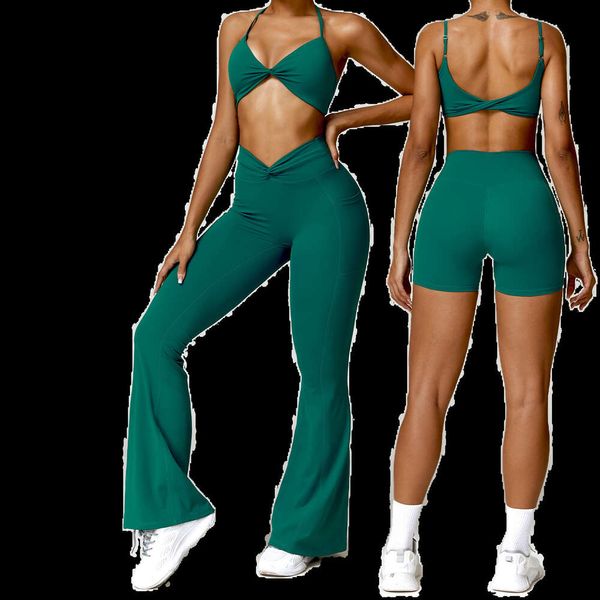 Lu Align Tracksuits INS Popular Ginásio Masculino Conjunto Apertado Conjunto de Yoga Secagem Rápida Roupas de Fitness Ao Ar Livre Correndo Sutiã Esportivo + Calça Ternos de 2 Peças Tecido Macio Limão Esportes 2024